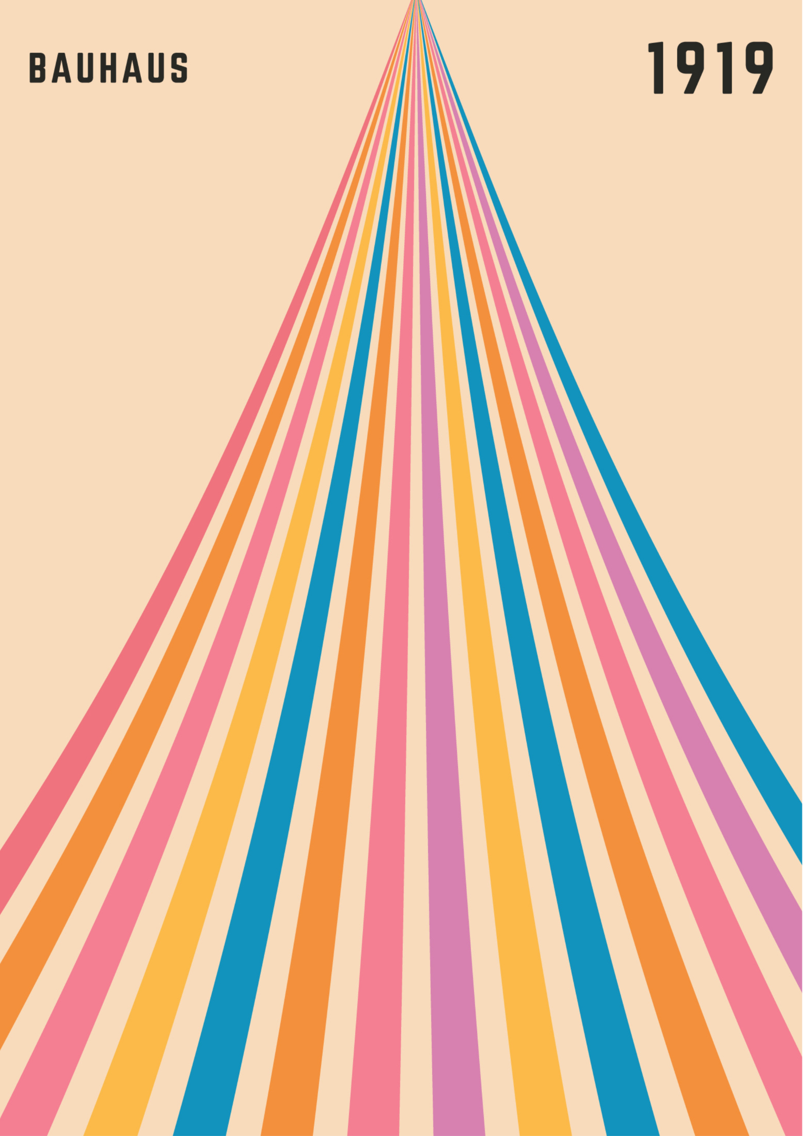 Bauhaus 1919 – Rainbow Lines