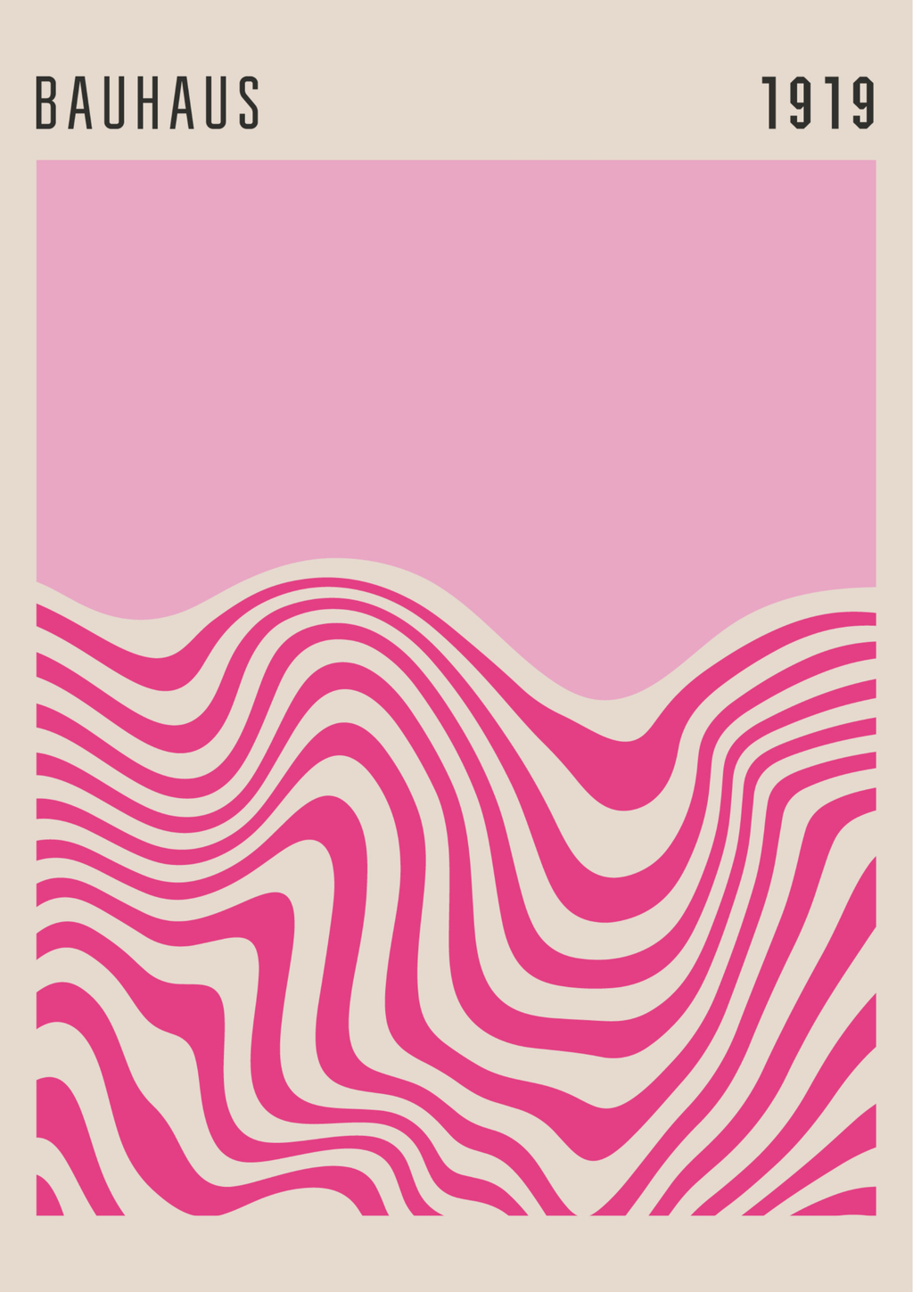Bauhaus 1919 – Pink Waves