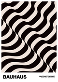 Bauhaus – Abstrakte Kunst, Black & Cream Waves