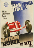 Gran Premio Monza 1933 – Vintage Racing Poster