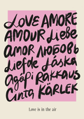 Love is in the Air – Typografie Poster