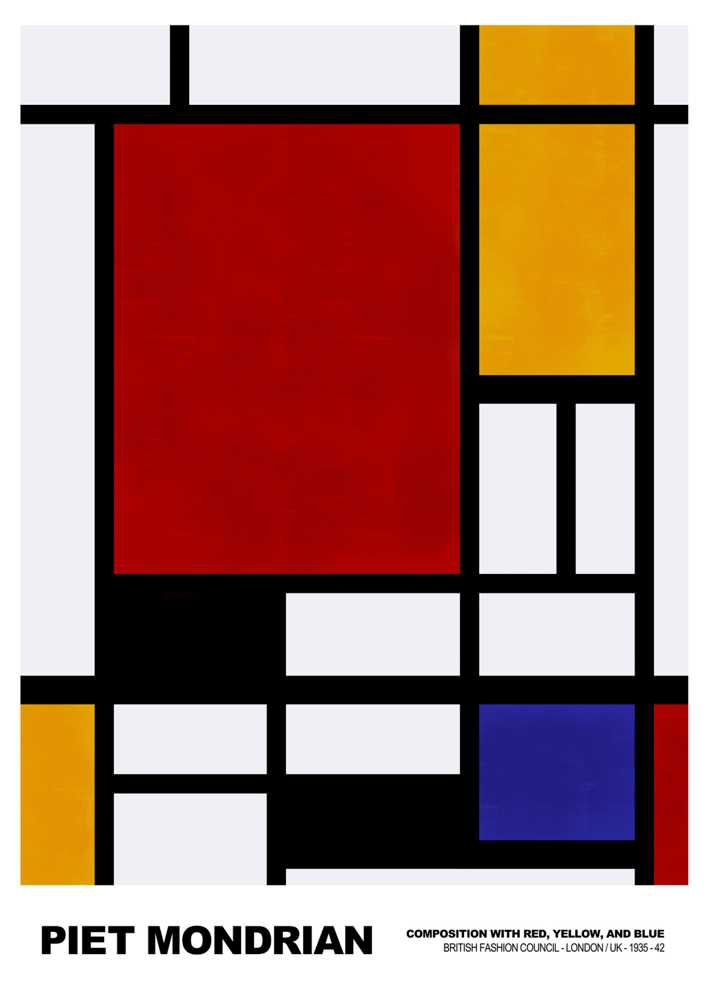 Piet Mondrian – Composition with Red, Yellow and Blue