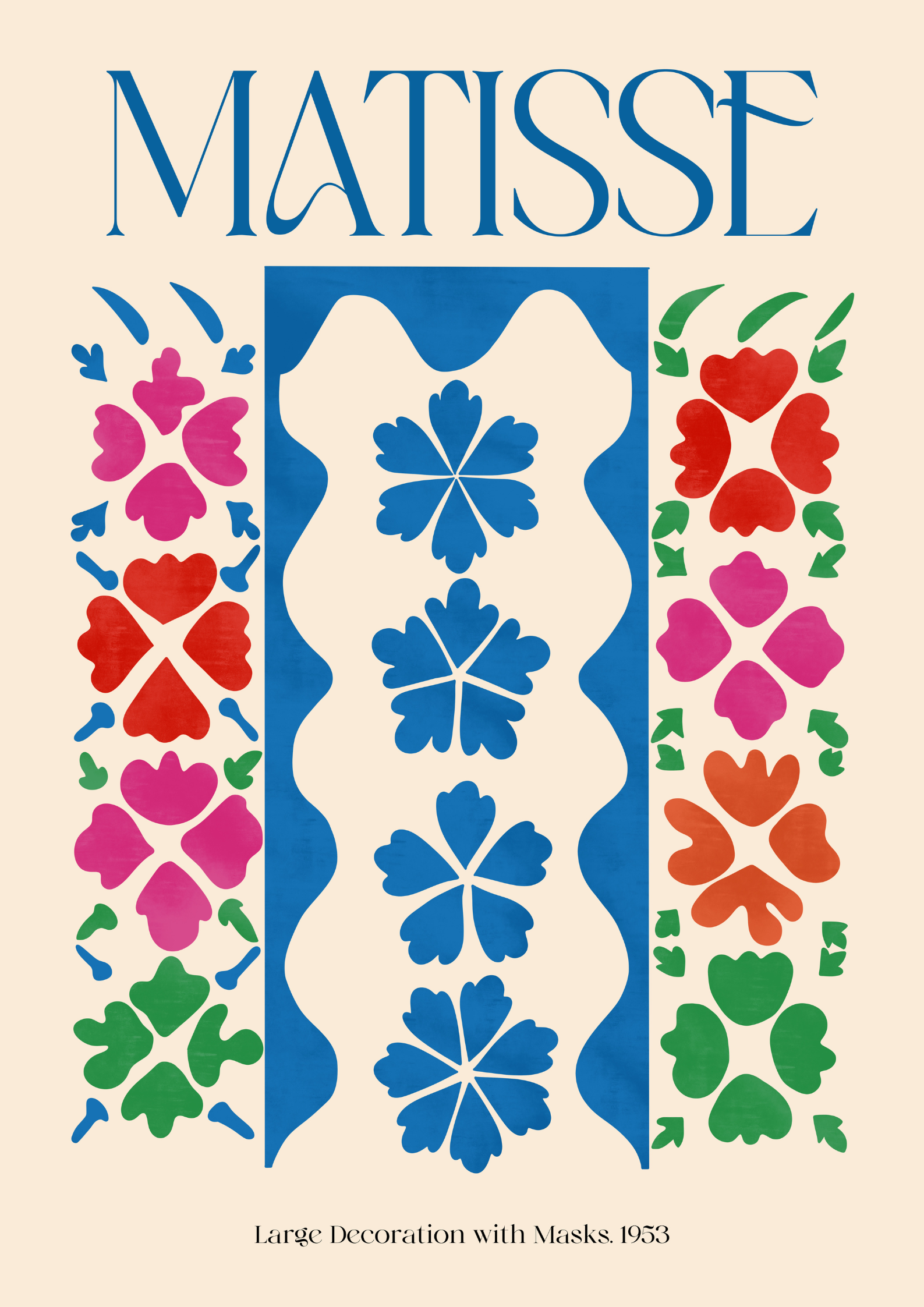 Matisse – Large Decoration with Masks, 1953