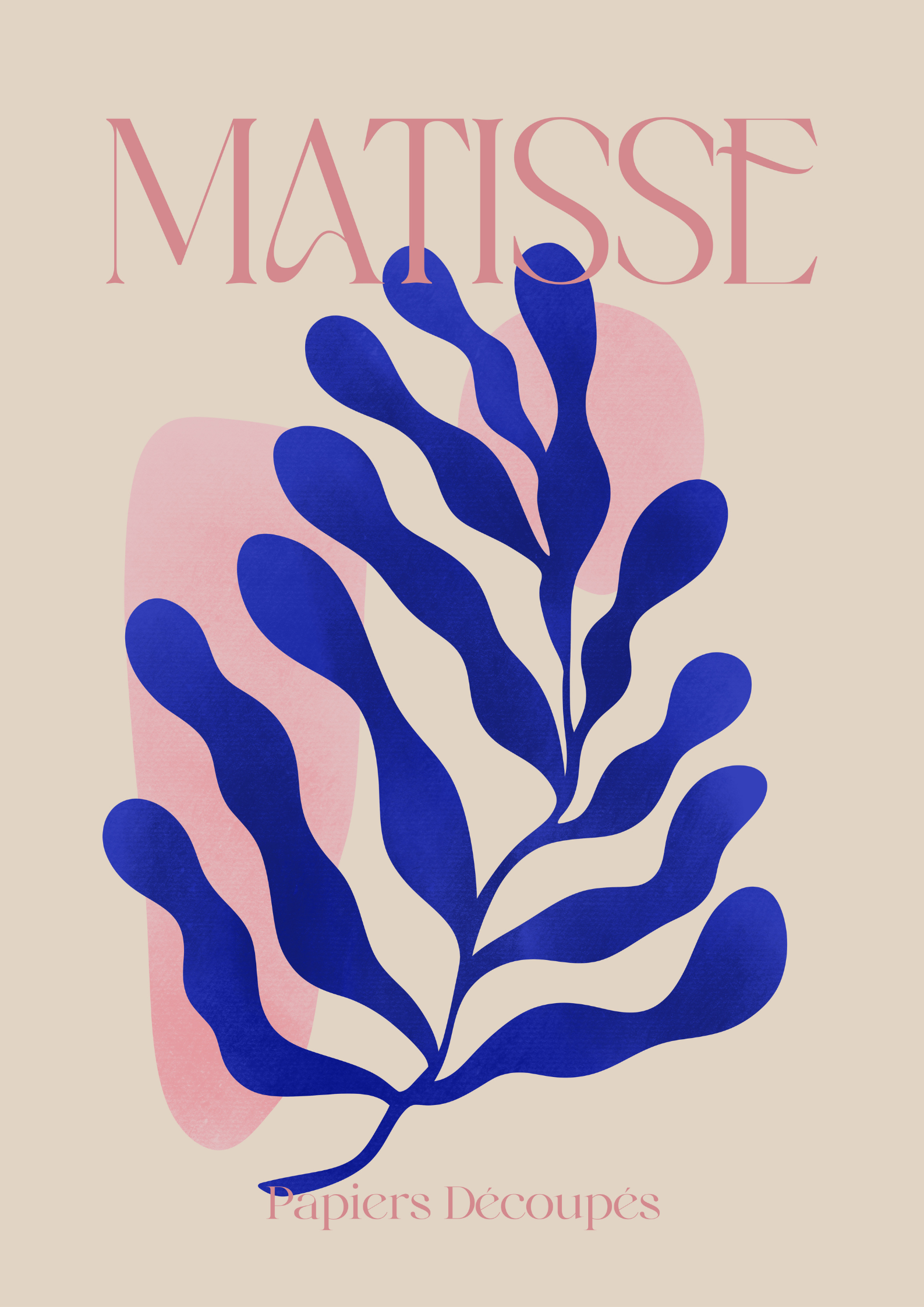 Matisse – Papiers Découpés, Blaue Pflanze