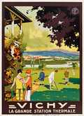 Vichy – La Grande Station Thermale | Vintage Travel Poster